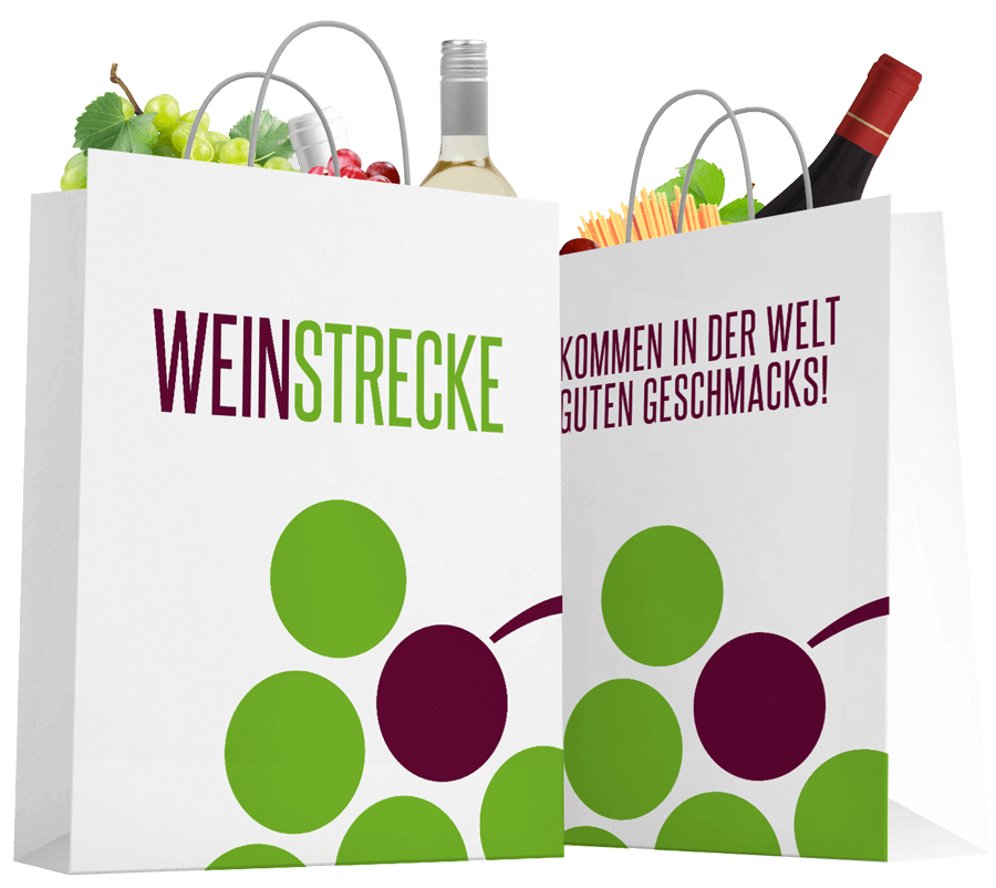 Einkaufstasche von Weinstrecke